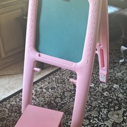 Step 2 Kids Chalk/White board With Little Stool