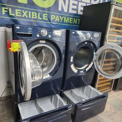 💯👌LG SET STEAM WASHER AND ELECTRIC DRYER 👌 WITH WARRANTY 