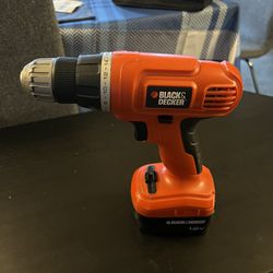 Black And Decker Drill With Charger
