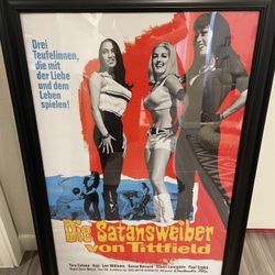 PRICE DROP!! VINTAGE FRAMED RUSS MEYER POSTER! 