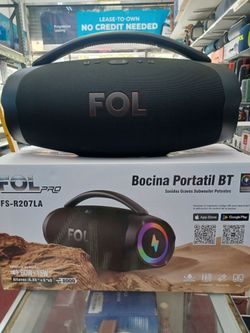 Bass Bass and great range. FOL Portable party Speaker.  Brand New SEALED.