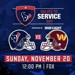 Texans vs Commanders 11/20
