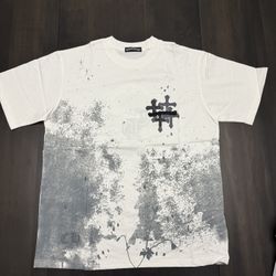 🖤 Chrome Hearts White & Grey Graphic T-Shirt