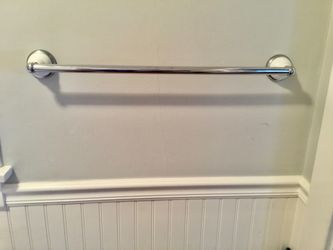 New Restoration Hardware,Porcelain and Chrome Towel holder