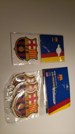 FCB BARCELONA Air freshners and a decal(sticker)