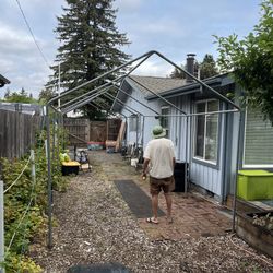 2 Metal Canopy Frames ~20 X 10 - Updated Description