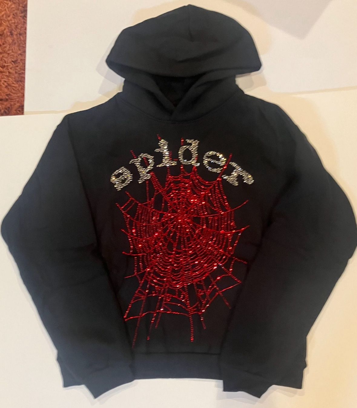 New Spider Rhinestone Hoodie