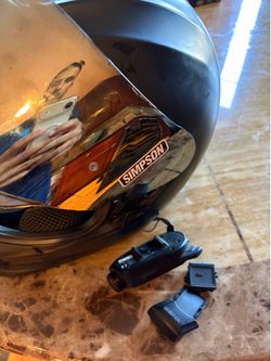 Simpson speed bandit size large with Sena 10c pro