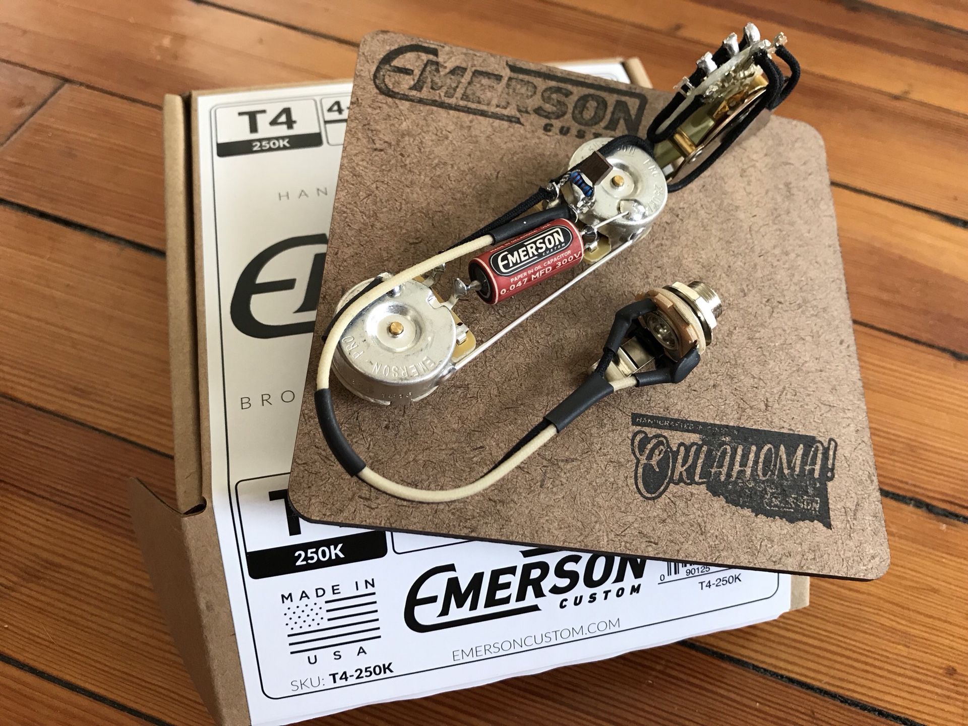 Emerson Custom 4-way telecaster prewired assembly, brand new