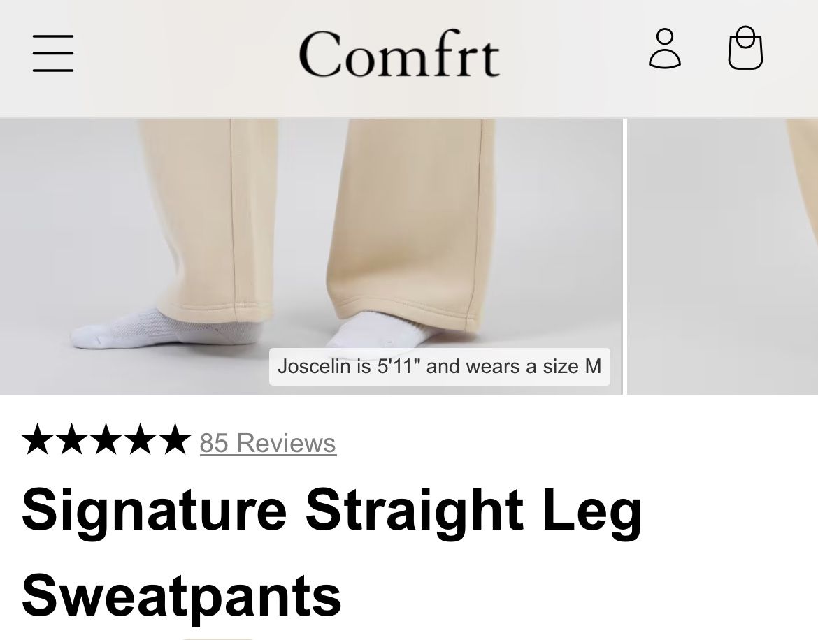 Comfrt Straight Leg Jogger Pants