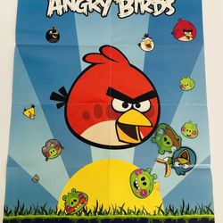 Angry Birds Rovio Entertainment 2009-2011 Poster 15” x 19”