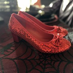 Red Ruby Dorothy Slippers Heels 9
