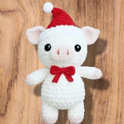 Handmade Crocheted Pig