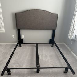 Queen Size Bed Frame & Headboard 