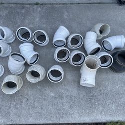 4” PVC Elbows, And T