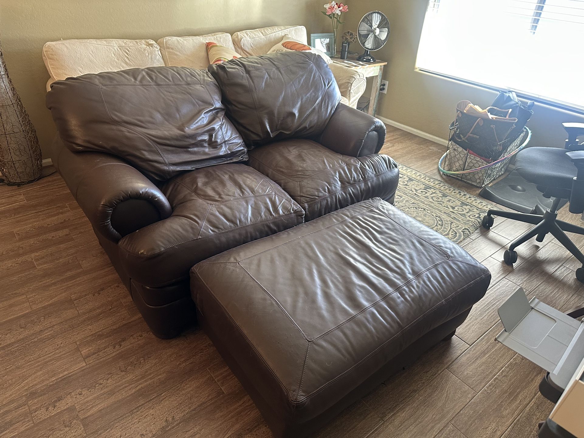 Leather couch