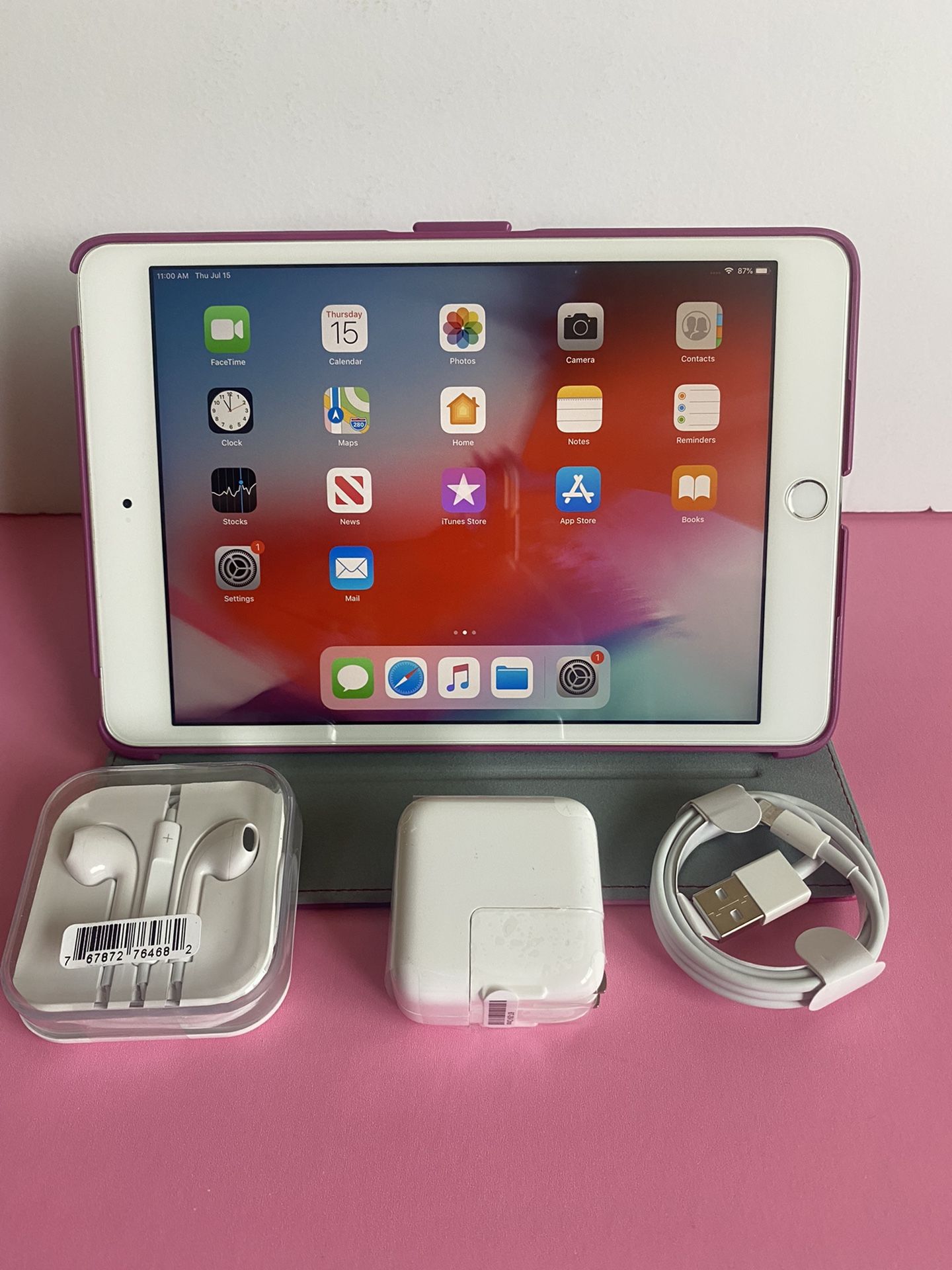 Apple IPad Mini 3rd generation (Touch ID/Retina /IOS 12) 16GB with