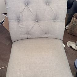 Gray Upholstered Chair