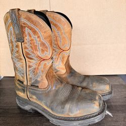 Men preowned Ariat composite toe boot size 8