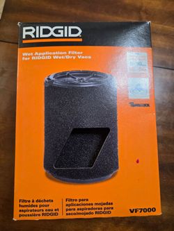 Rigid wet vaccum filter