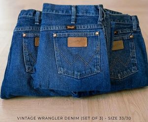 Vintage Wrangler Denim Jeans Set of 3 – Size 33/30