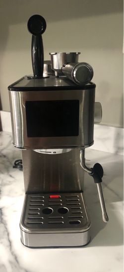 Stainless Steel Espresso Machine with Steam Wand