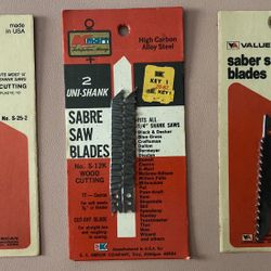 Vintage Sabre Saw Blades Bundle