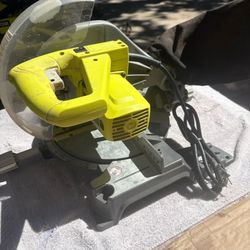 Ryobi 10” Compound Miter Saw-TS1345SL-Clean, 14 Amp, Dust Bag, Newer Blade