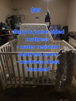 Baby Crib With Mattress And Covers