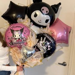Kuromi Birthday Graduation Balloon Bouquet