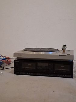 Sony Dual cassette receiver and turning table