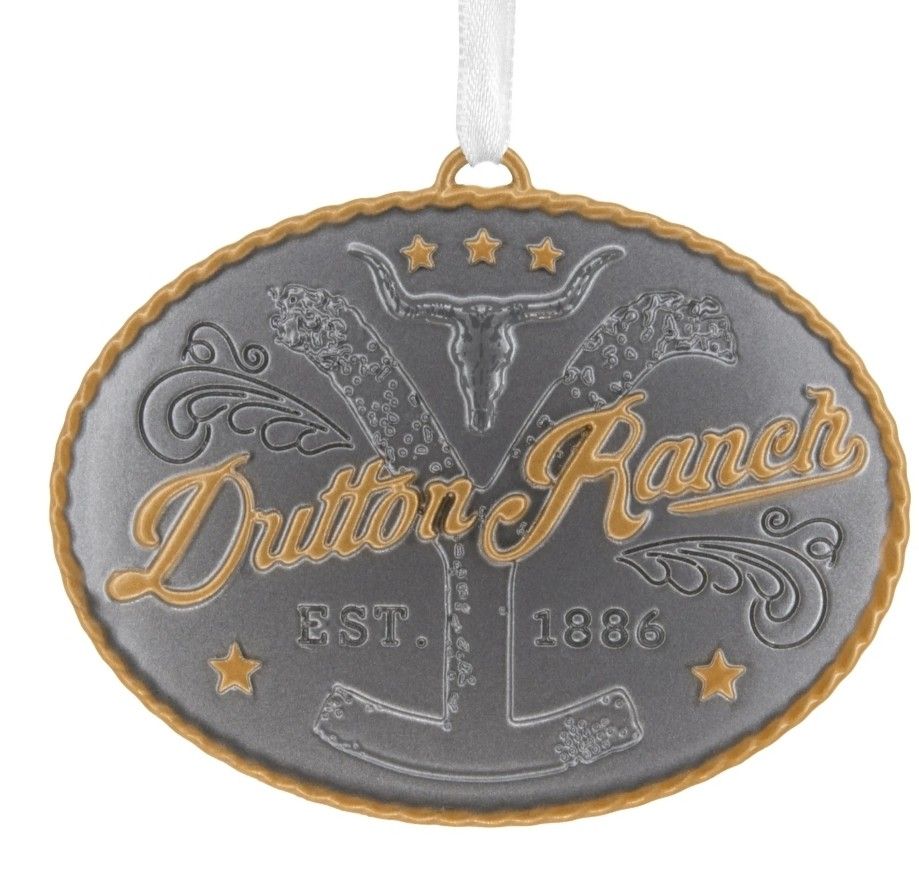 Yellowstone Dutton Ranch Ornament Belt Buckle METAL PREMIUM EXCLUSIVE Hallmark