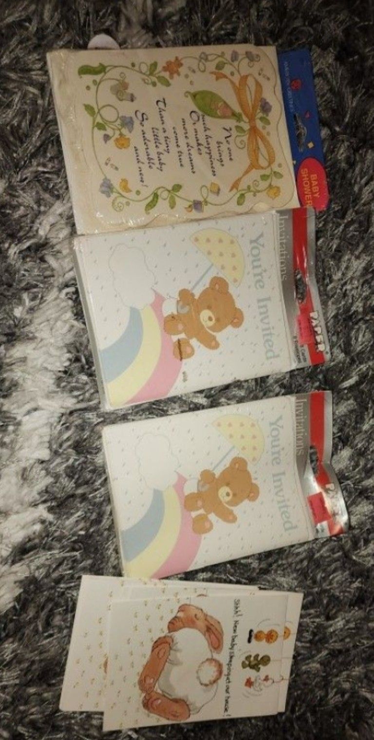 1980s Invitation Cards Lot Sealed