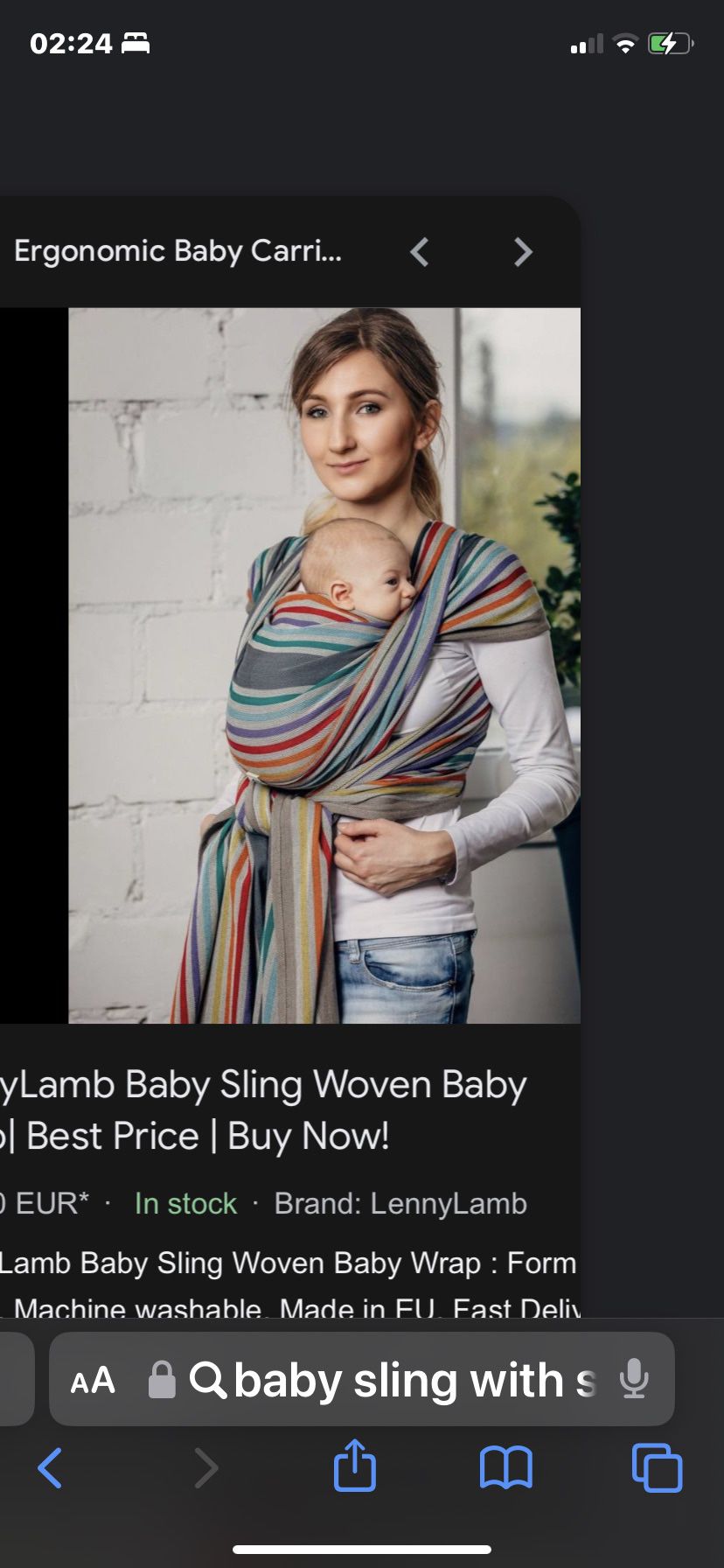 LennyLamb 💯 Cotton Baby Sling