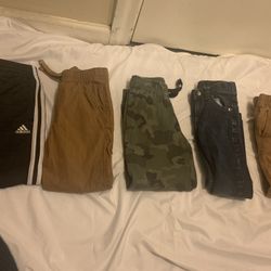 5 Pair Boys Pants Size 6