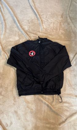Rawlings Men’s Black Windbreaker Hooded Jacket
