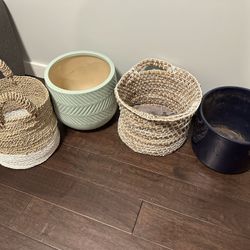 10” Indoor Plant Pots/basket 