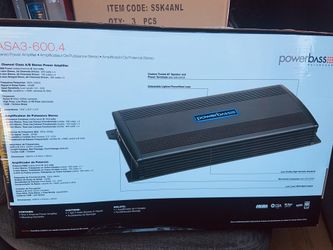 Powerbass 600x4 amp new 4 channel amplifier