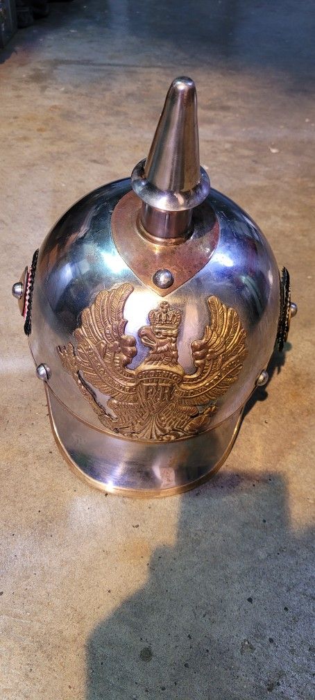German Pickelhaube Prussian Helmet Long Spike