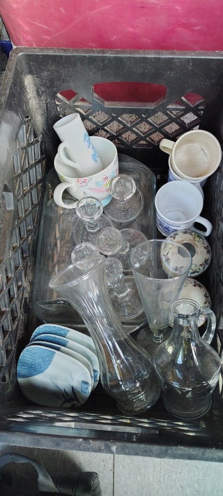 Assorted Glassware And China
