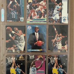 “Alonzo Morning” ROOKIES & MORE!!! 9-Cards in Ultra Pro Platinum Page!!!😎 