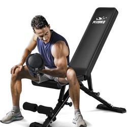 Weight Bench, Adjustable Strength Training Bench for Full Body Workout 