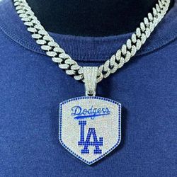 Dodgers Iced Chain Necklace See All Pics More Sold Separately SHIPPING AVAILABLE