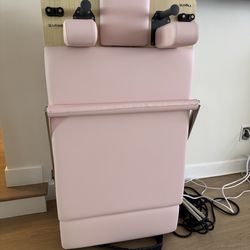 Pink Wooden Foldable Pilates Reformer