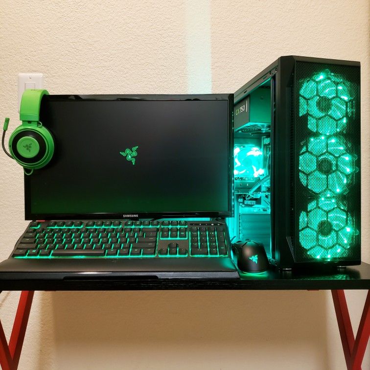 Ryzen 5 5600G "Snake Lord" FAST Gaming PC - GTX 1660 Super, 16GB RAM, 2.5TB HDD, SSD, w Razer Keyboard Mouse Headset Combo!