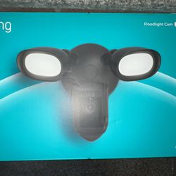 Ring Floodlight Cam Wired Pro with motion-activated 1080p HD Black NEW SEALED