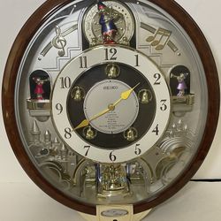 Seiko Swarovski Clock 