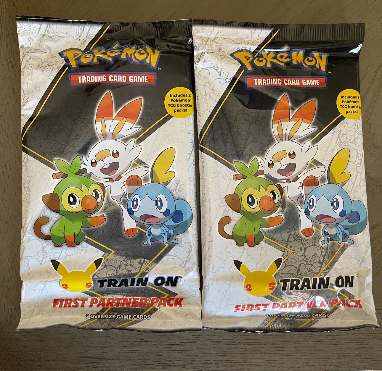 Pokemon TCG Train On First Partner Pack 25th Anniversary! Lot Of 2!