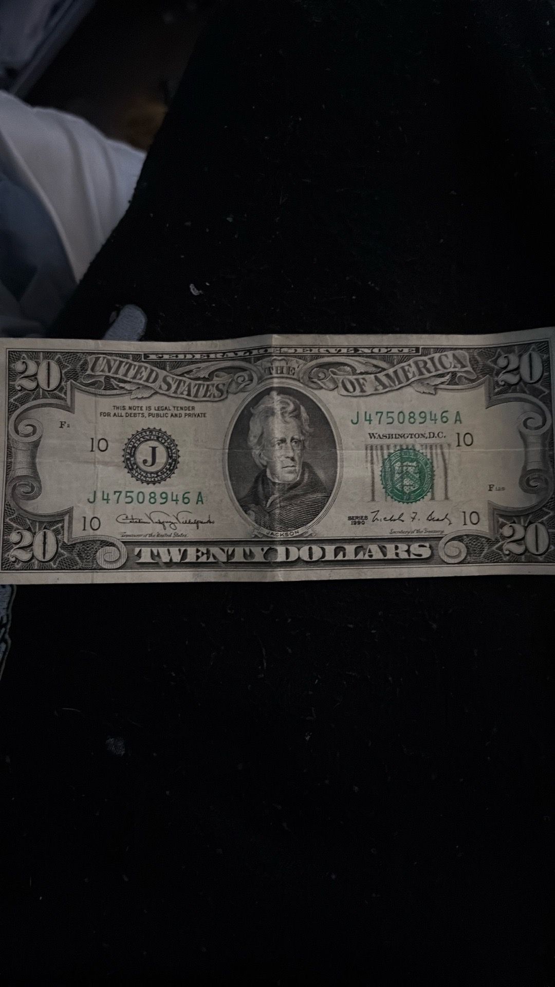 1990 20 dollar bill