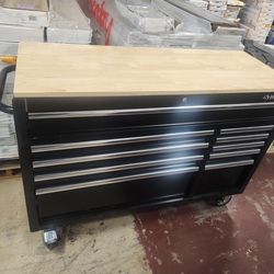 Husky
Modular Tool Storage 52 in. W x 20 in. D Standard Duty Black Mobile Workbench Cabinet